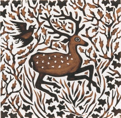 Woodland Deer by Nat Morley